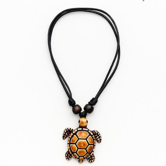 Ocean Spirit Turtle Necklace — Surfer Boho Style Jewelry - Picture 2 of 4